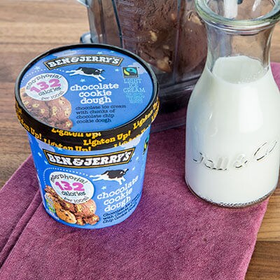 Pint of Moophoria Chocolate Cookie Dough and other ingredients