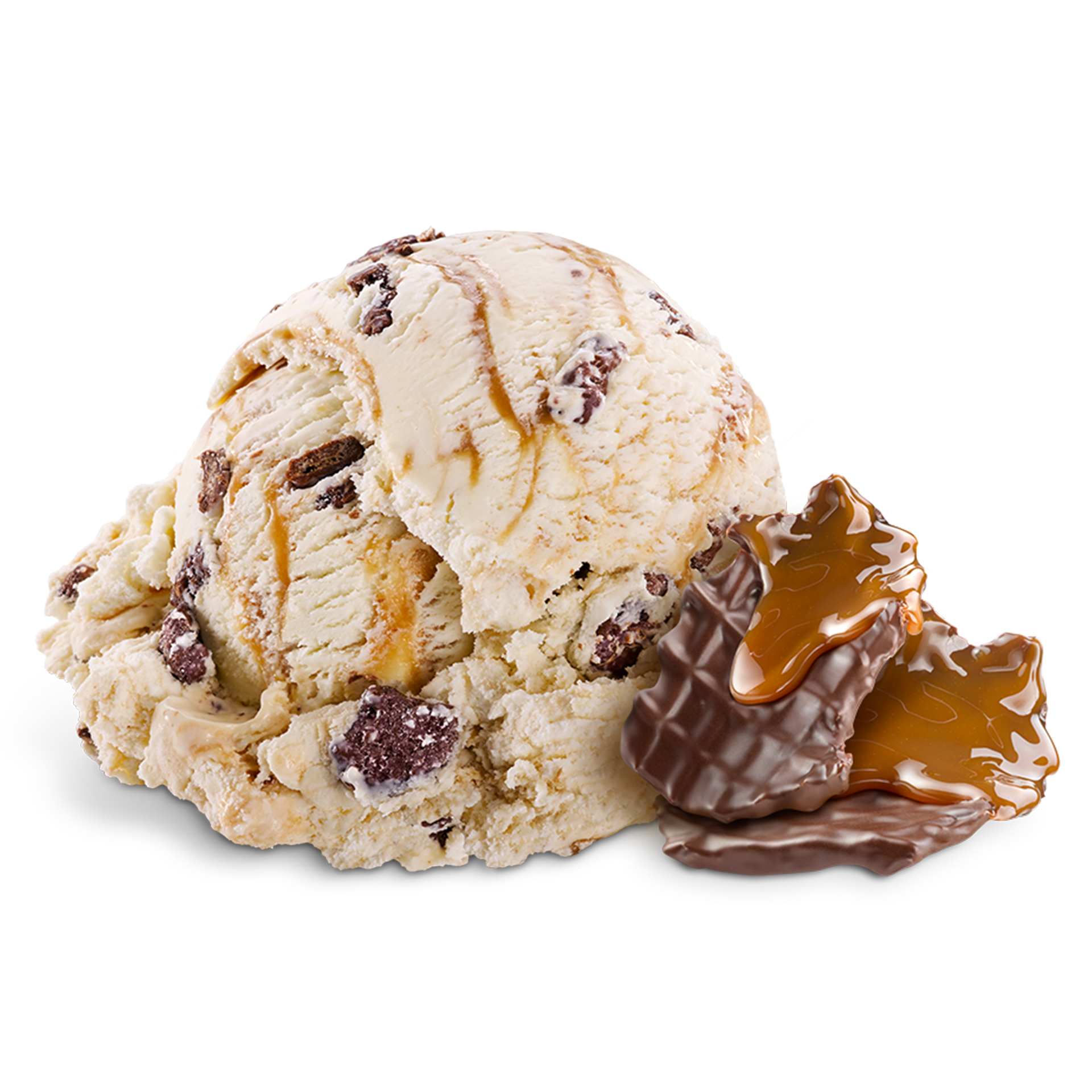 Scoop of Ice Cream with ingredients