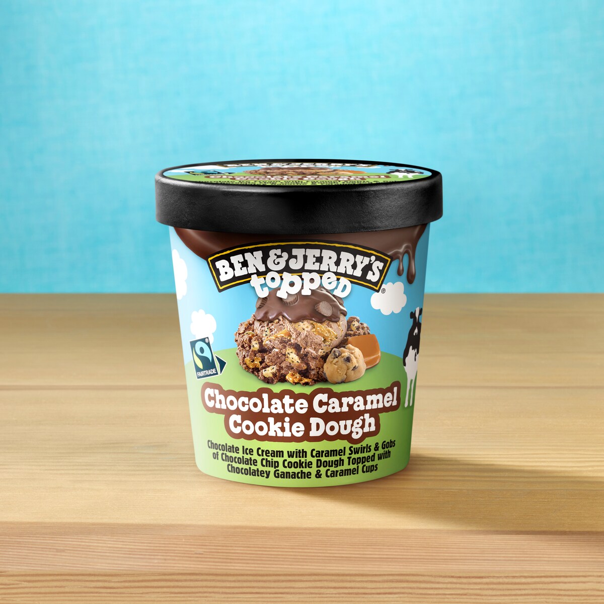 Chocolate Caramel Cookie Dough Topped - Pint 4 / 4