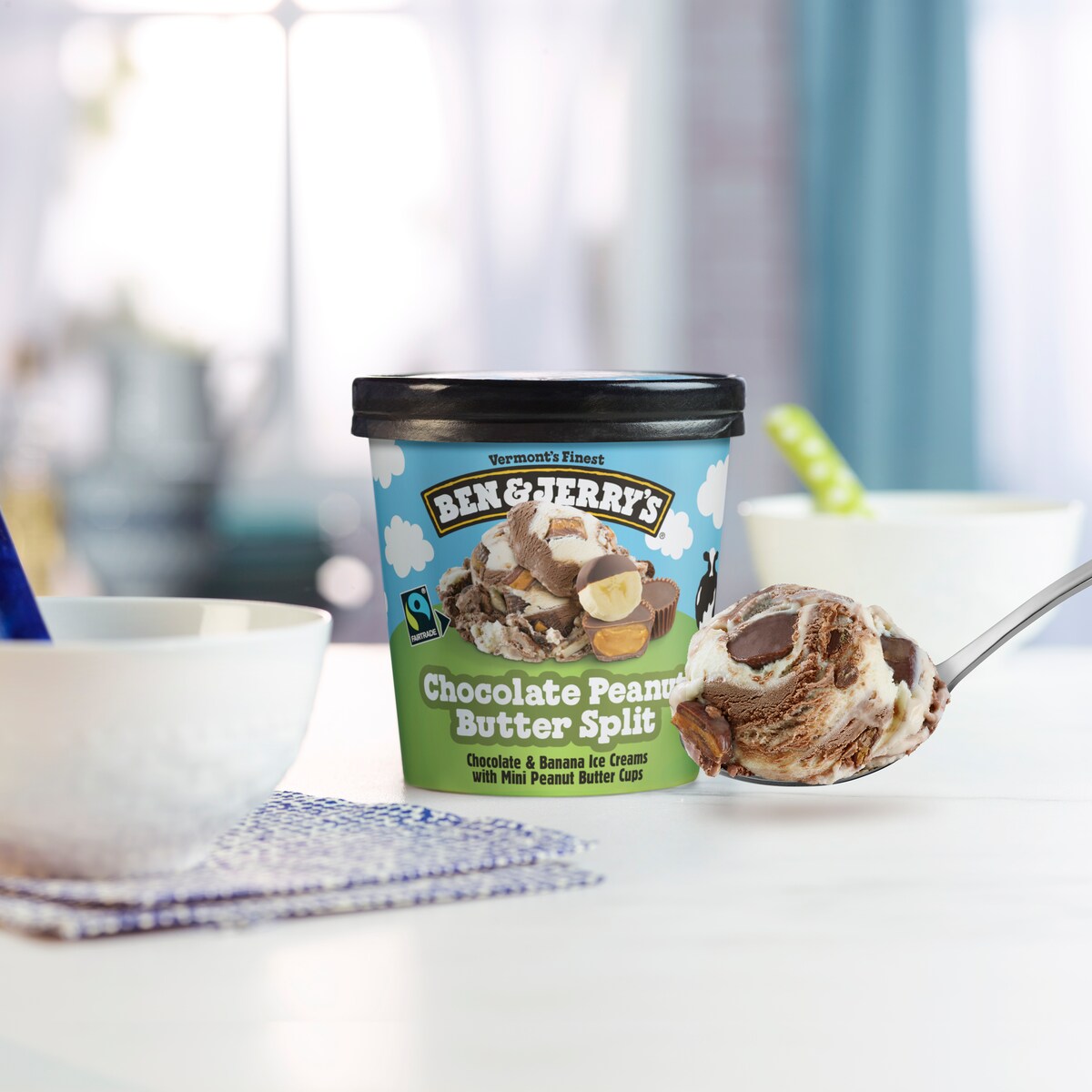Chocolate Peanut Butter Split Ice Cream - Pint 1 / 4