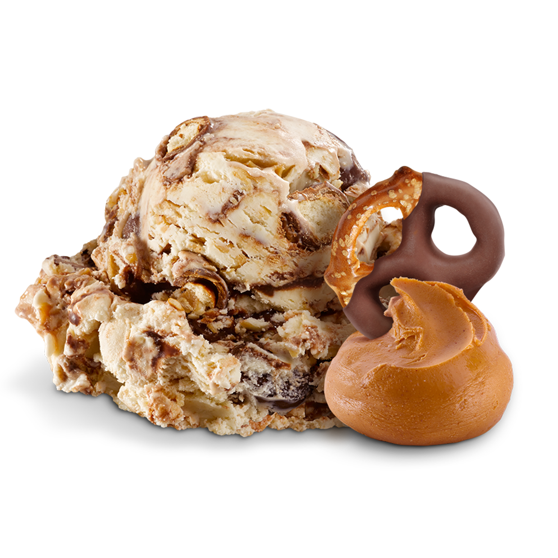 Scoop of Ice Cream with ingredients