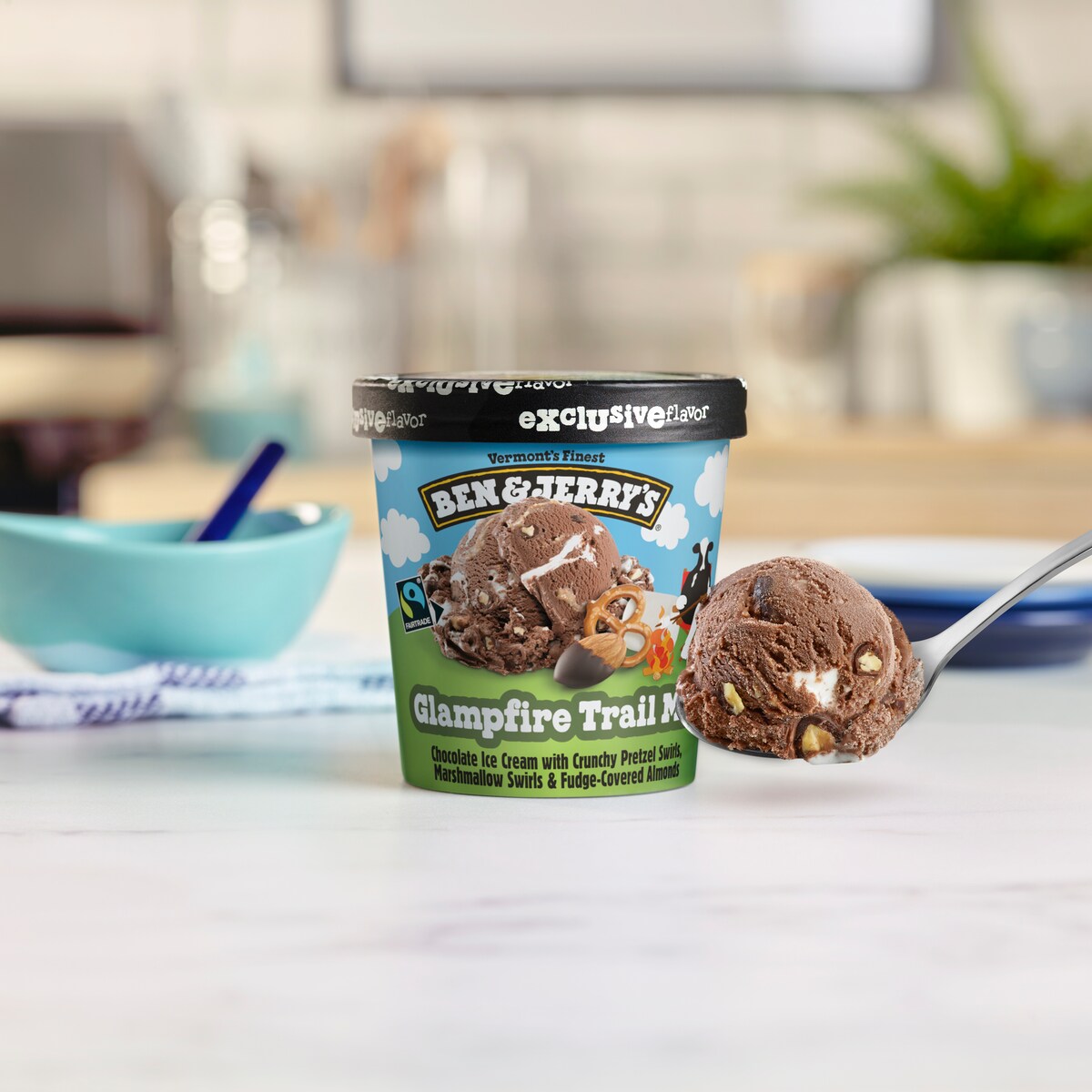 Glampfire Trail Mix Ice Cream - Pint 1 / 4