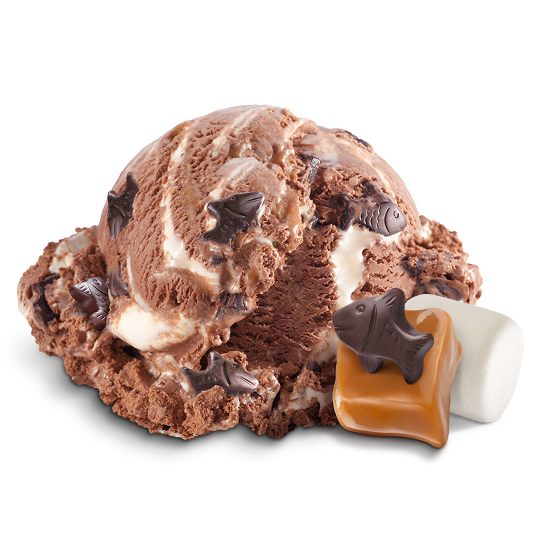 Scoop of Ice Cream with ingredients