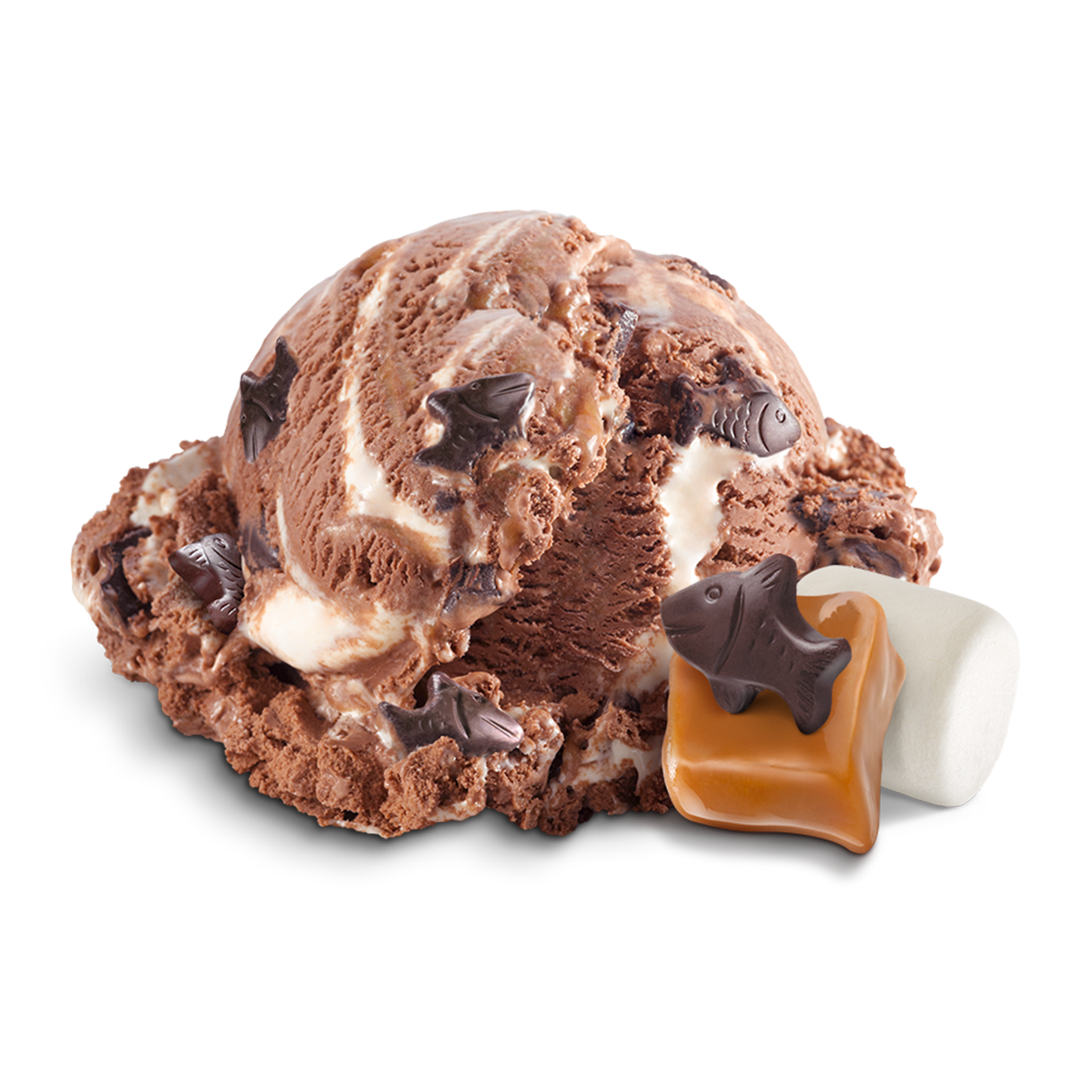 Scoop of Ice Cream with ingredients