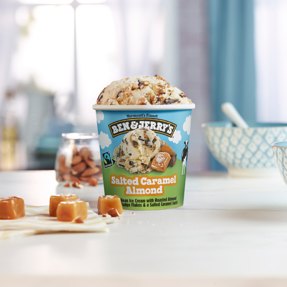 Salted Caramel Almond Ice Cream - Pint 3 / 4