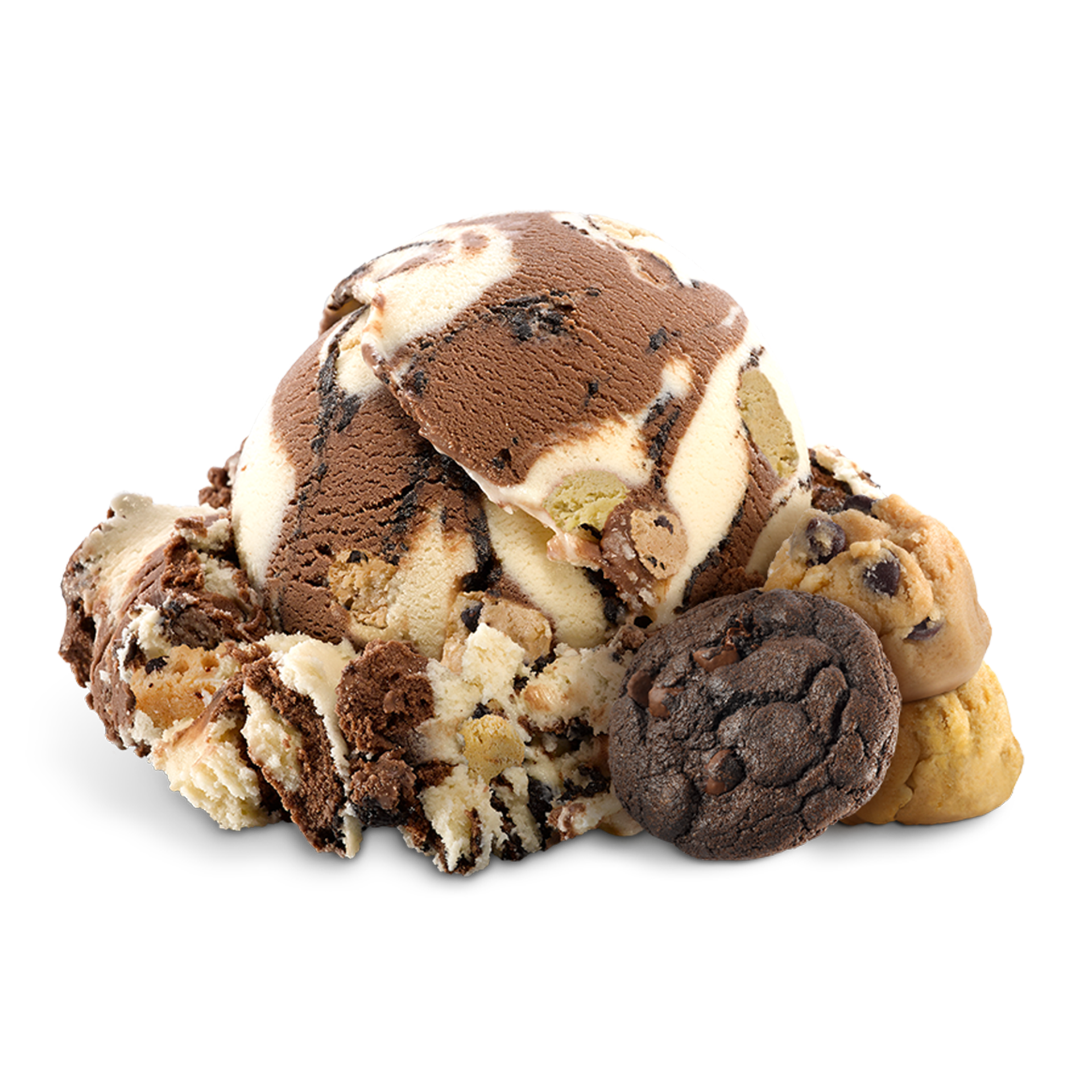 Scoop of Ice Cream with ingredients
