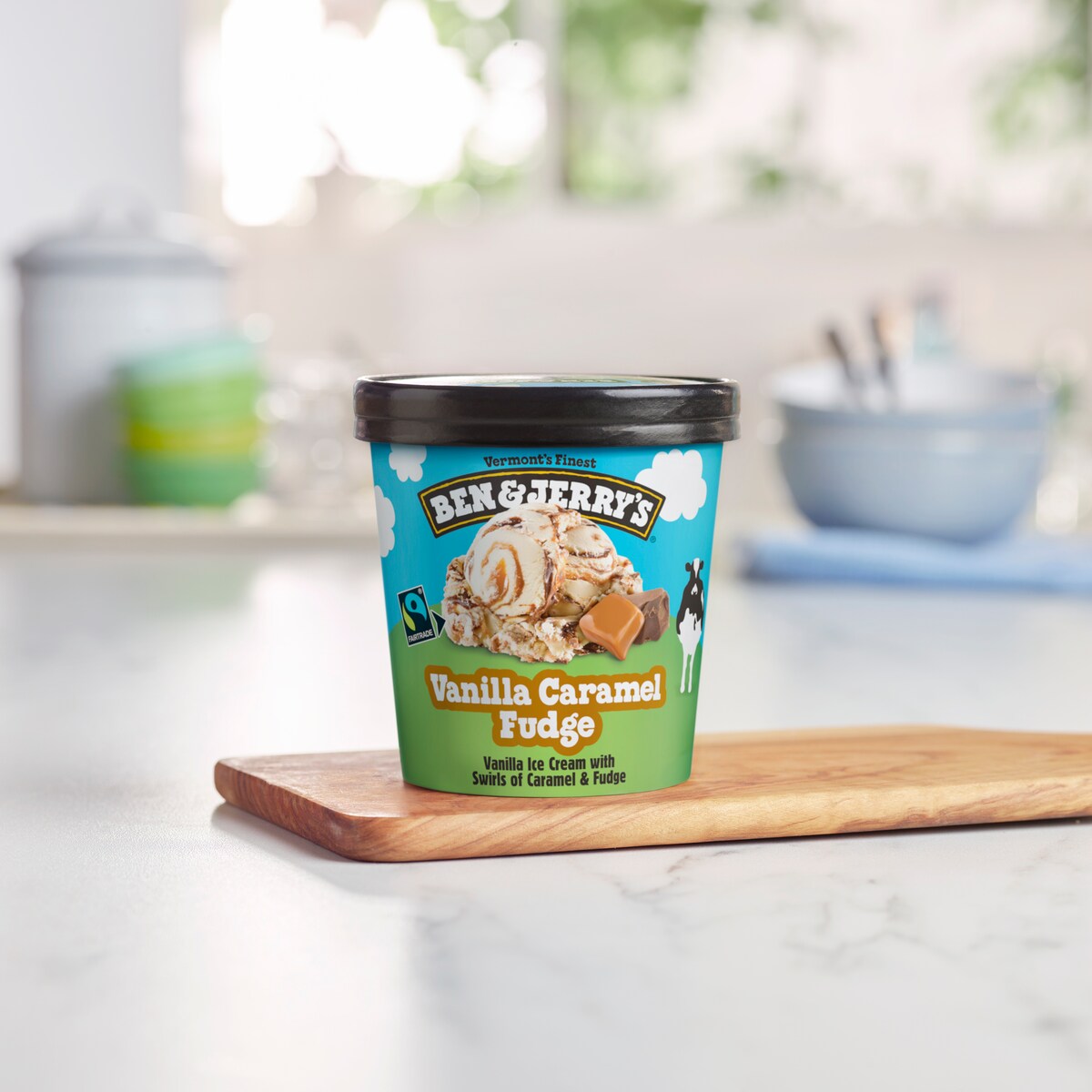 Vanilla Caramel Fudge Ice Cream - Pint 4 / 5