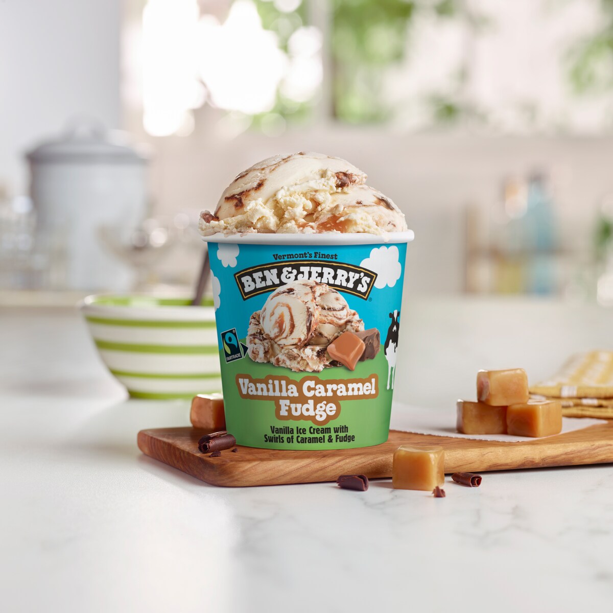Vanilla Caramel Fudge Ice Cream - Pint 3 / 5