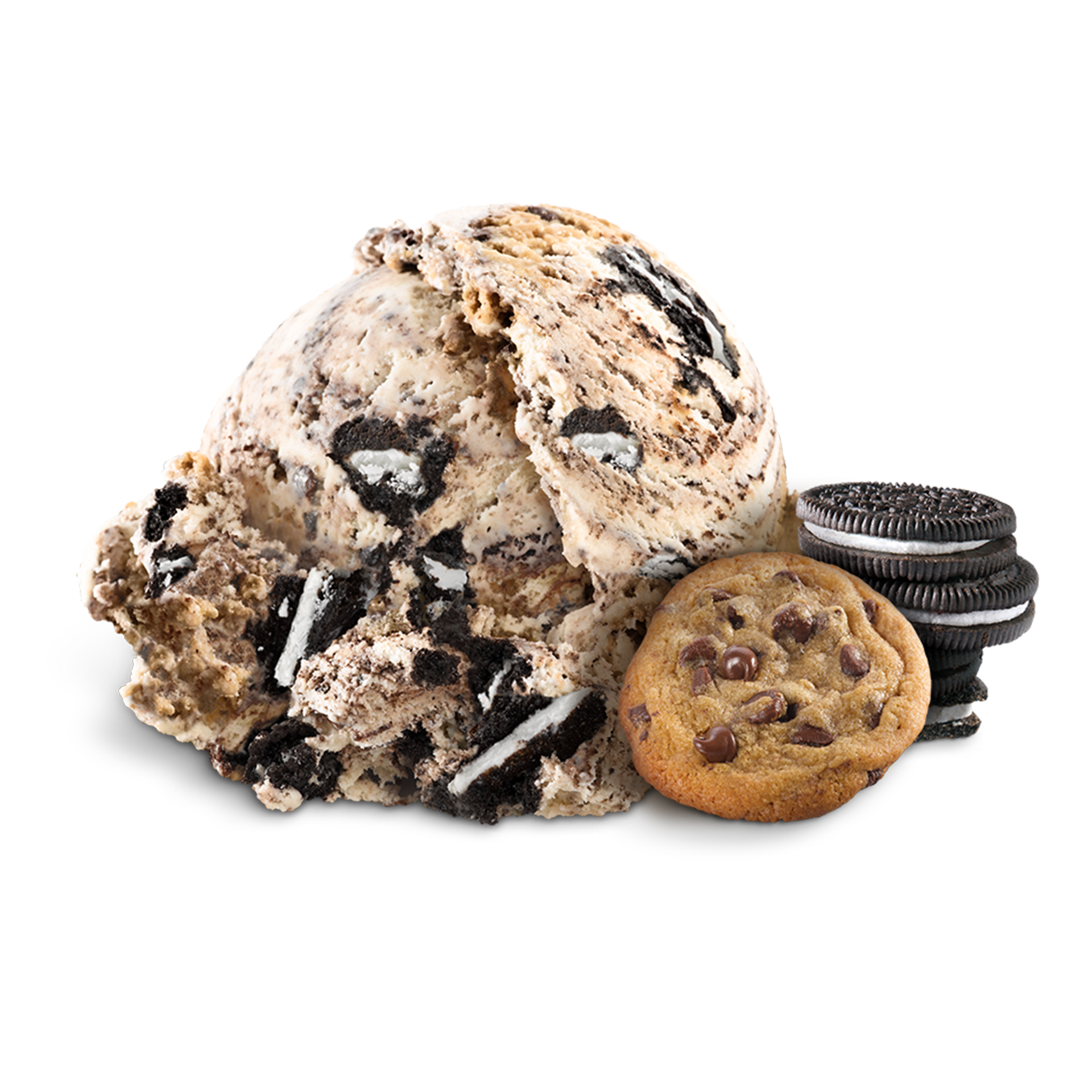 Scoop of Ice Cream with ingredients
