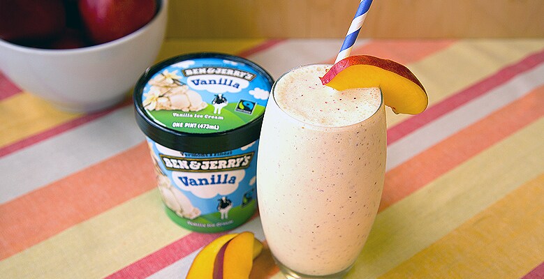 Nectarine & Cream Milkshake