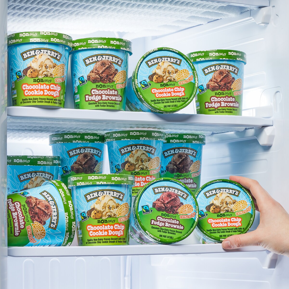 Pints in freezer
