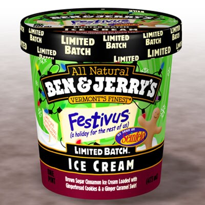 a Pint of Ben & Jerry's Festivus