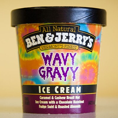 a Pint of Ben & Jerry's Wavy Gravy