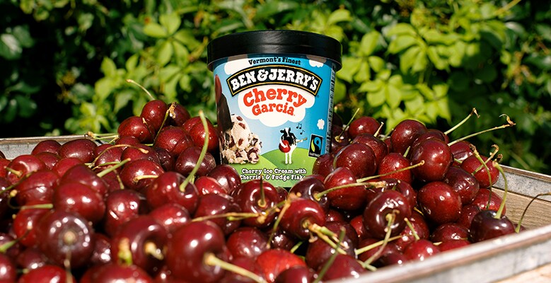 A pint of Ben & Jerry's Cherry Garcia with Cherries