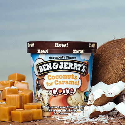 Ben & Jerry's Coconuts for Caramel Core ice cream