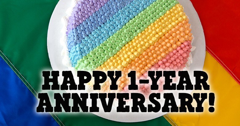 Happy first anniversary, marriage equality!
