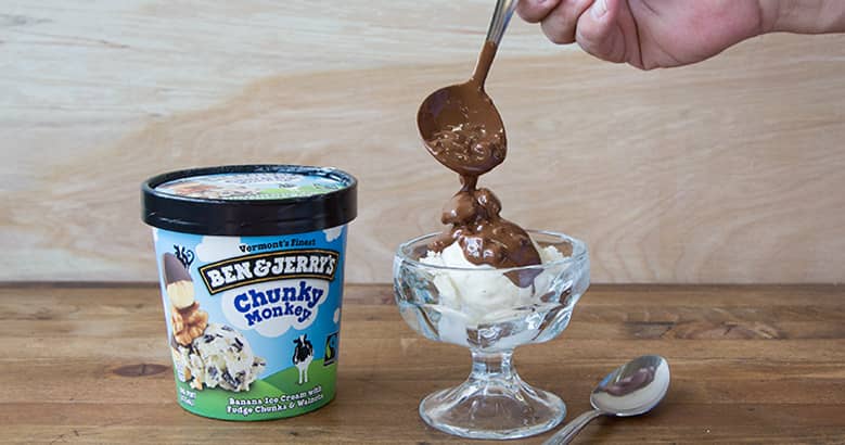 Sunday being created with Chunky Monkey