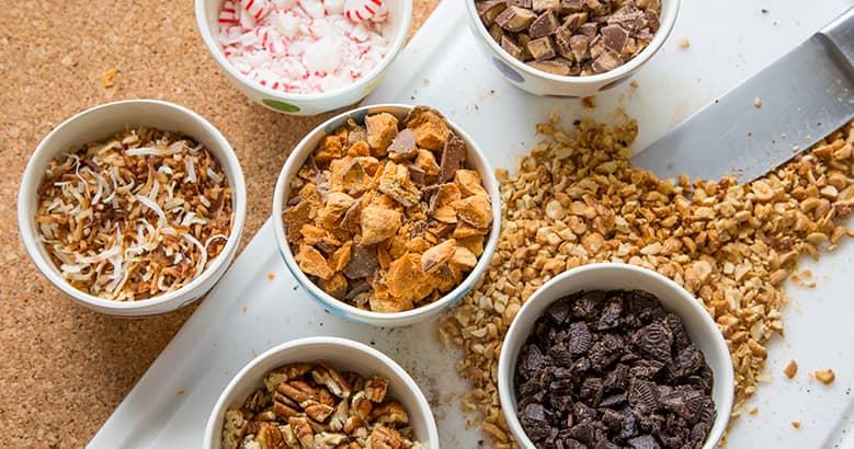 Toppings bar ingredients