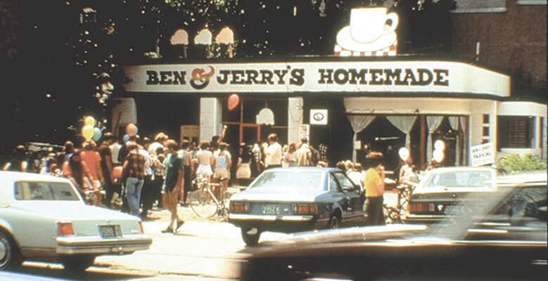Outside of Ben & Jerry's