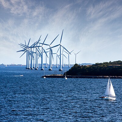 Turbines in the ocean