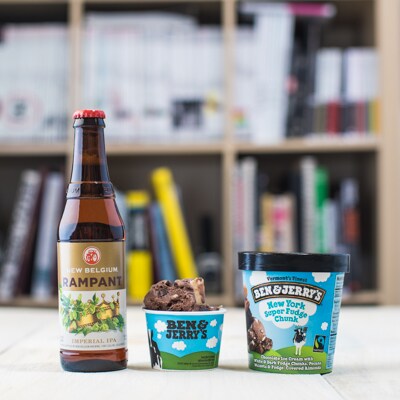Ben & Jerry's and New Belgium Brewing beer and ice cream pairing