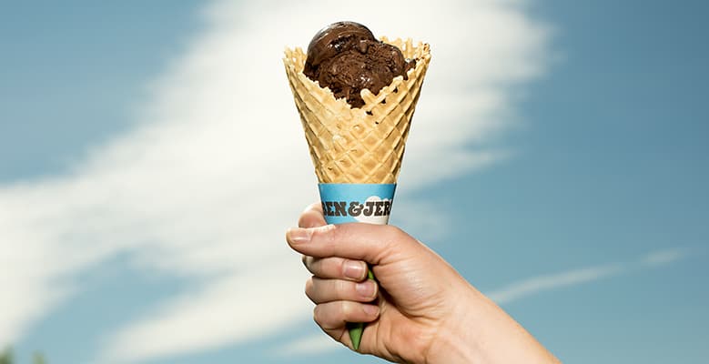 chocolate ice cream cone