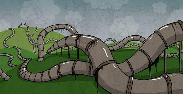 illustration of pipelines
