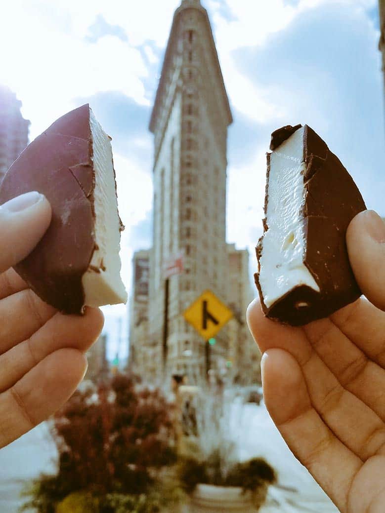 pint slice broken in half city 