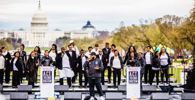 ACT To End Racism rally, April 2018