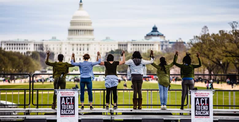 ACT To End Racism rally, April 2018