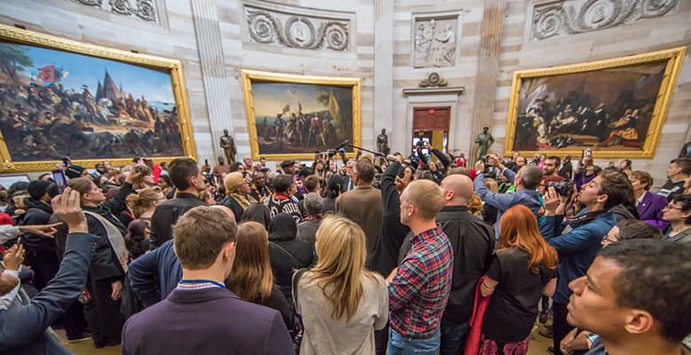 Direct action at the capitol, December 2017