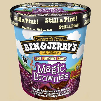 A Pint of Ben & Jerry's Magic Brownies Ice Cream